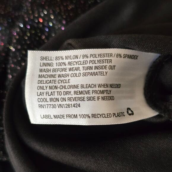 Wild Fable Long Black Multi-colored shimmery maxi skirt Sz M - Picture 8 of 8